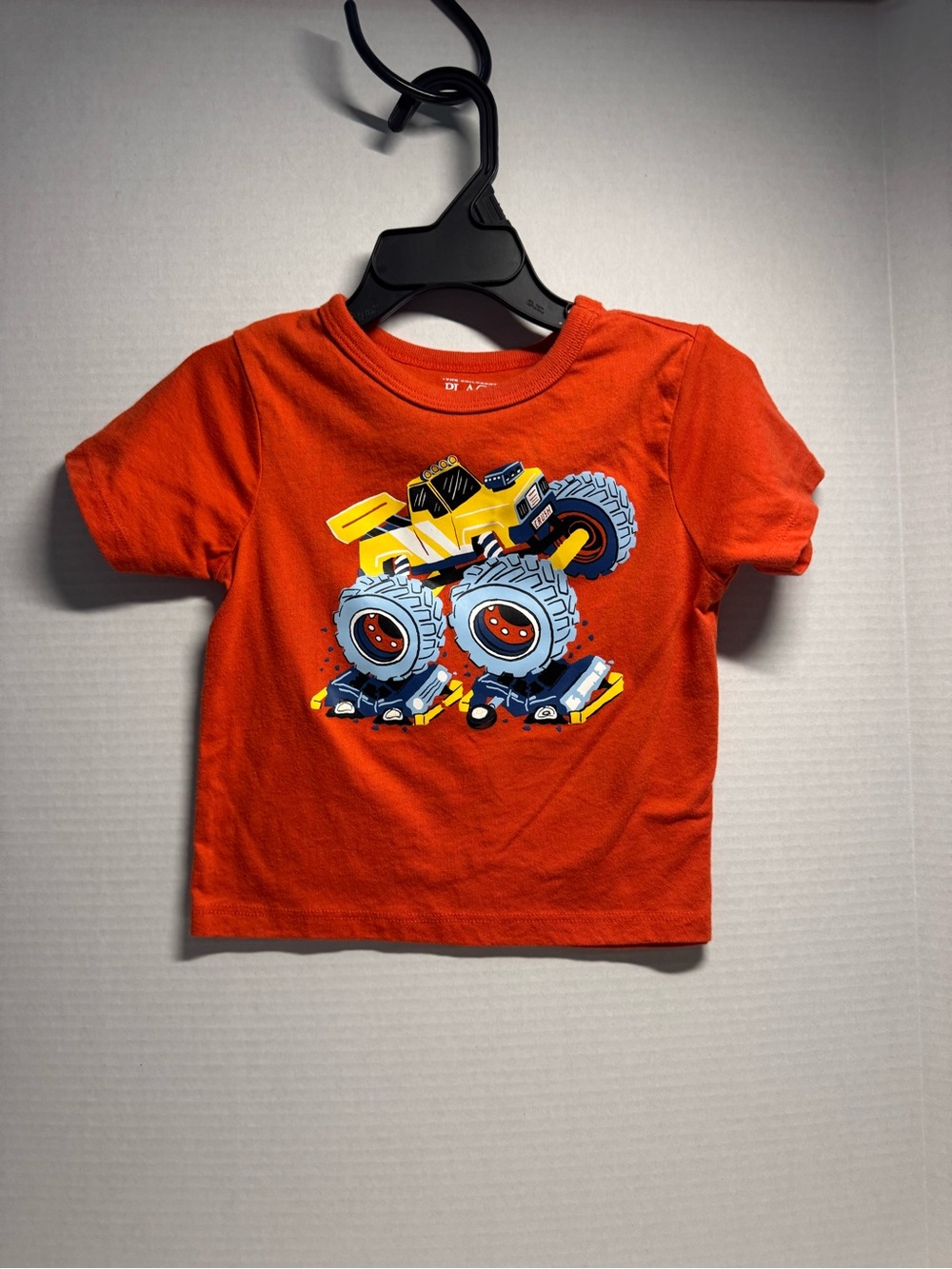 Kids Orange/ Rusty Monster Truck Tee - The Children’s Place 18-24 M Boys